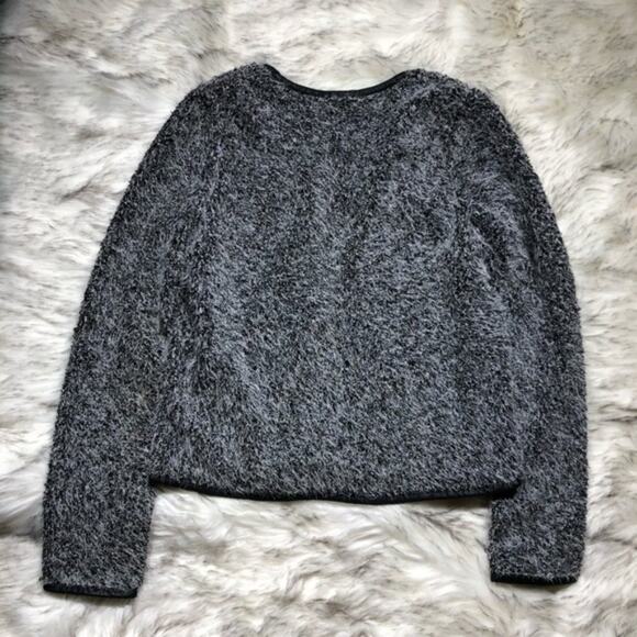 Nordstrom Trouve size small fuzzy zip up cardigan - Picture 7 of 7